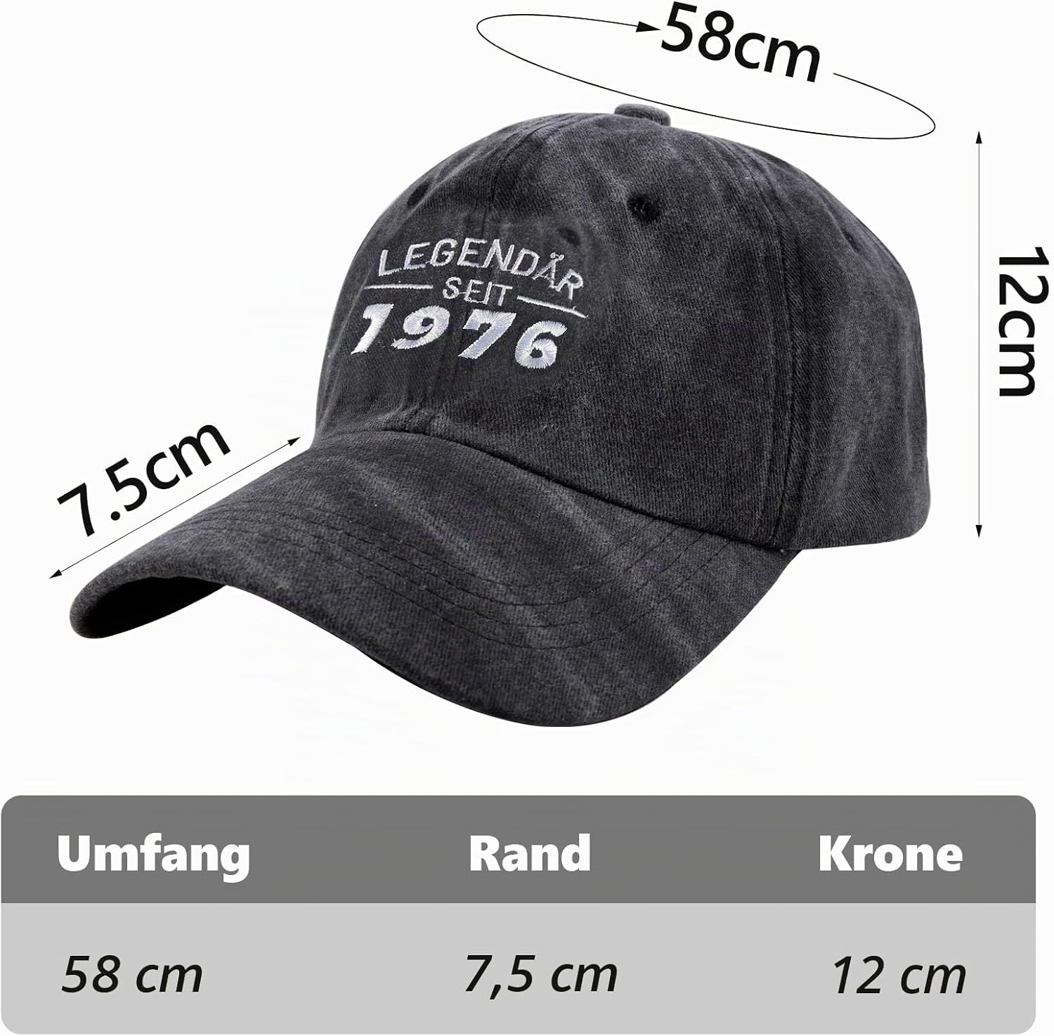 Belillpipi Gifts for 80 70 60 50 40 30th Birthday Man, Gift for Grandpa Dad, Retirement Gift, Baseball Cap Men's Gift Ideas for Men, Christmas Gift, Father's Day Gift, Fishing Gift – Bild 6