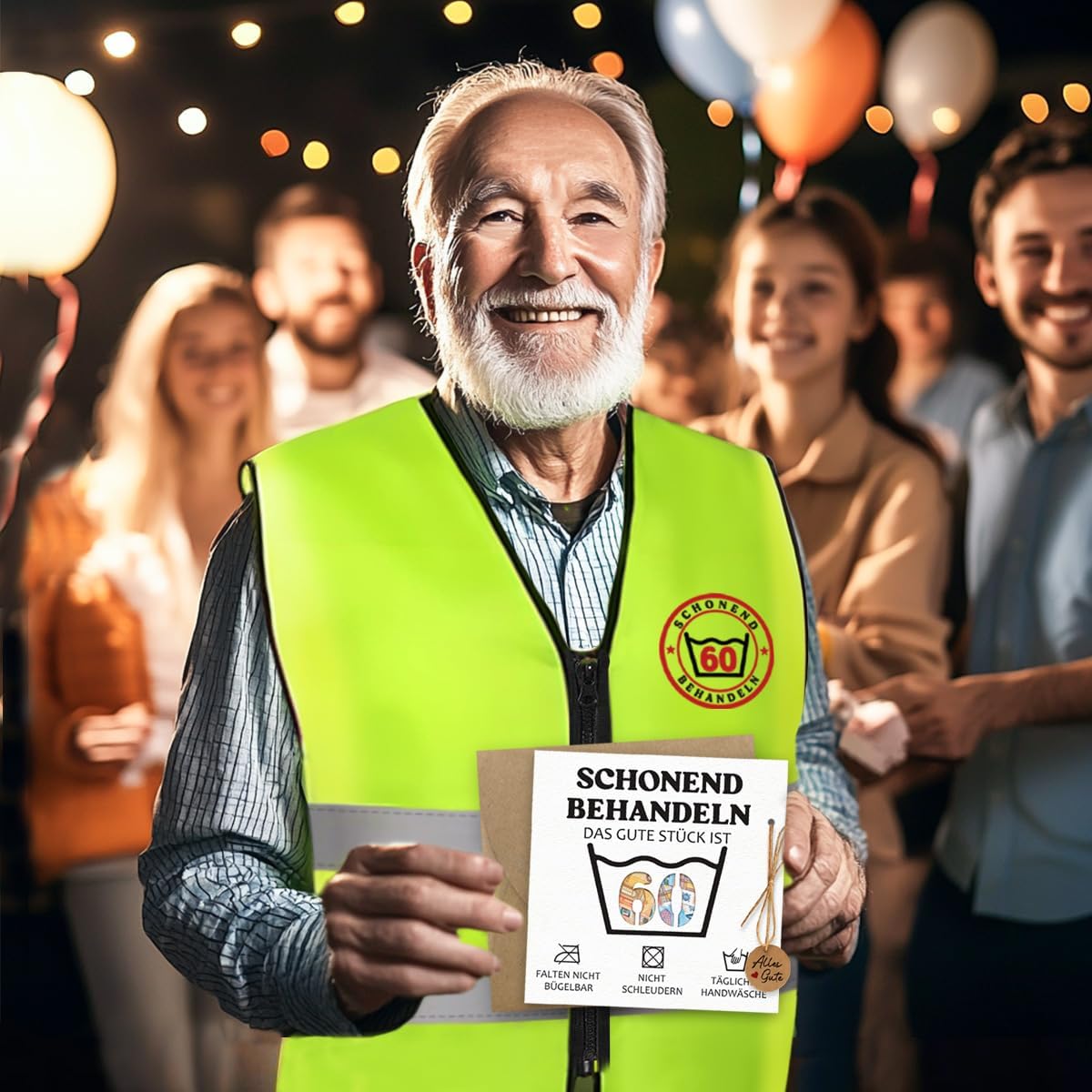 Funny Gift for 30/50/60th Birthday Men Women Vest with Card Money Gifts 30/50/60, Gifts for 30th / 50th / 60th Birthday, Birthday Gift for Men Women – Bild 3