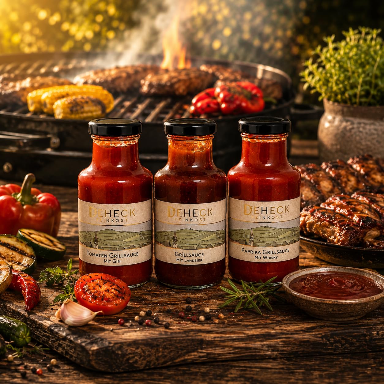 BBQ Grill Sauces Trio | 3 x Delicatessen Sauces for Grilling | Barbecue – Bild 7