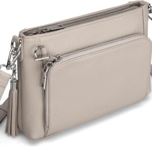 befen Genuine Leather Women’s Shoulder Bag with Anti-Theft, Crossbody Bag, Leather RFID Blocking Mobile Phone Case for Hanging, Handbag Women’s Small Bag with Integrated Wallet