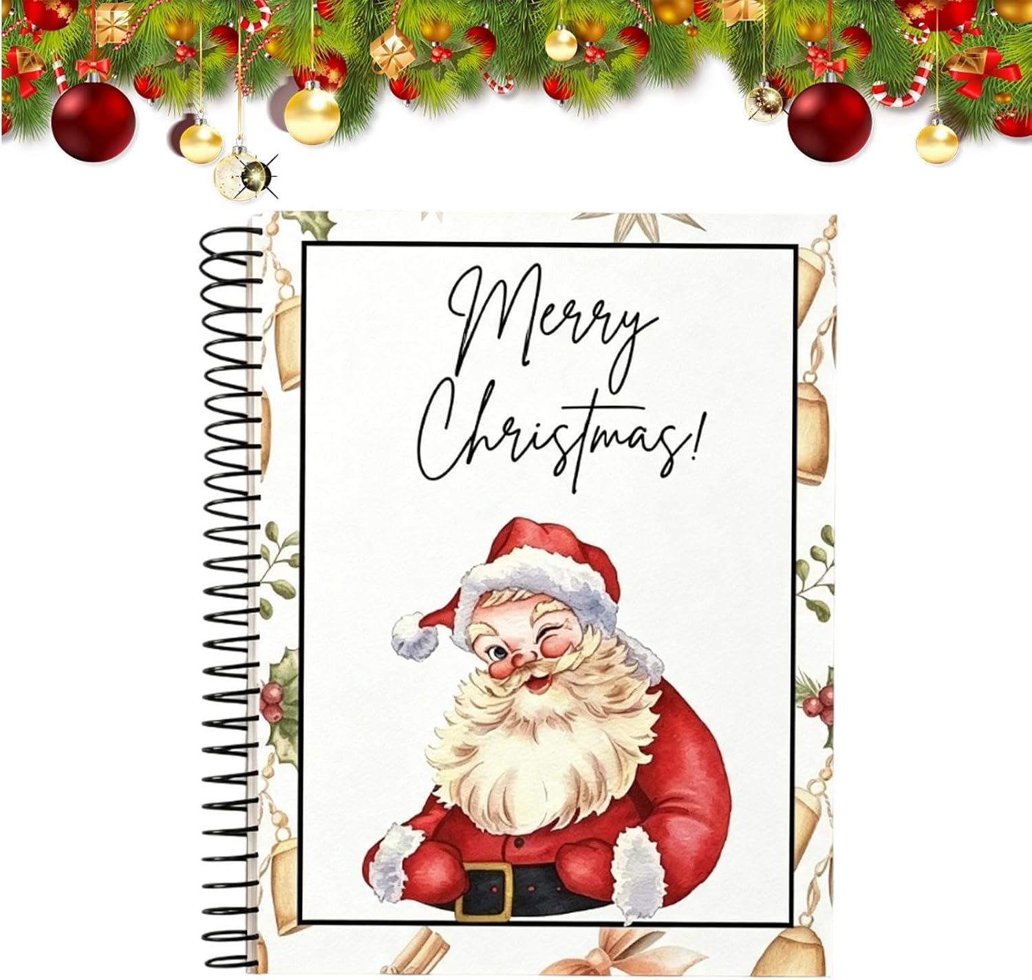 Christmas Card Book 21 x 14 cm Book with Christmas Tree