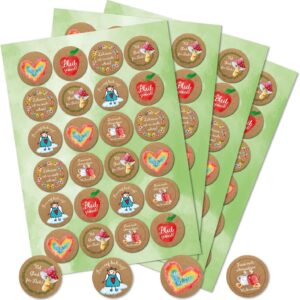 96 Heart Stickers – Mother’s Day Gift | Sticker Heart Wedding Crafts