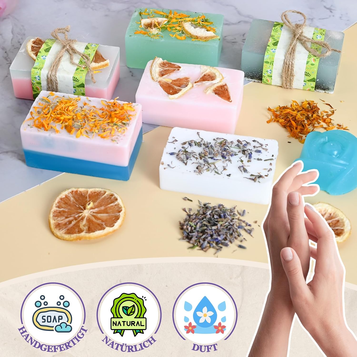 Vezerd Soap Making Yourself, Creative Craft Set Adult DIY Set – Bild 5