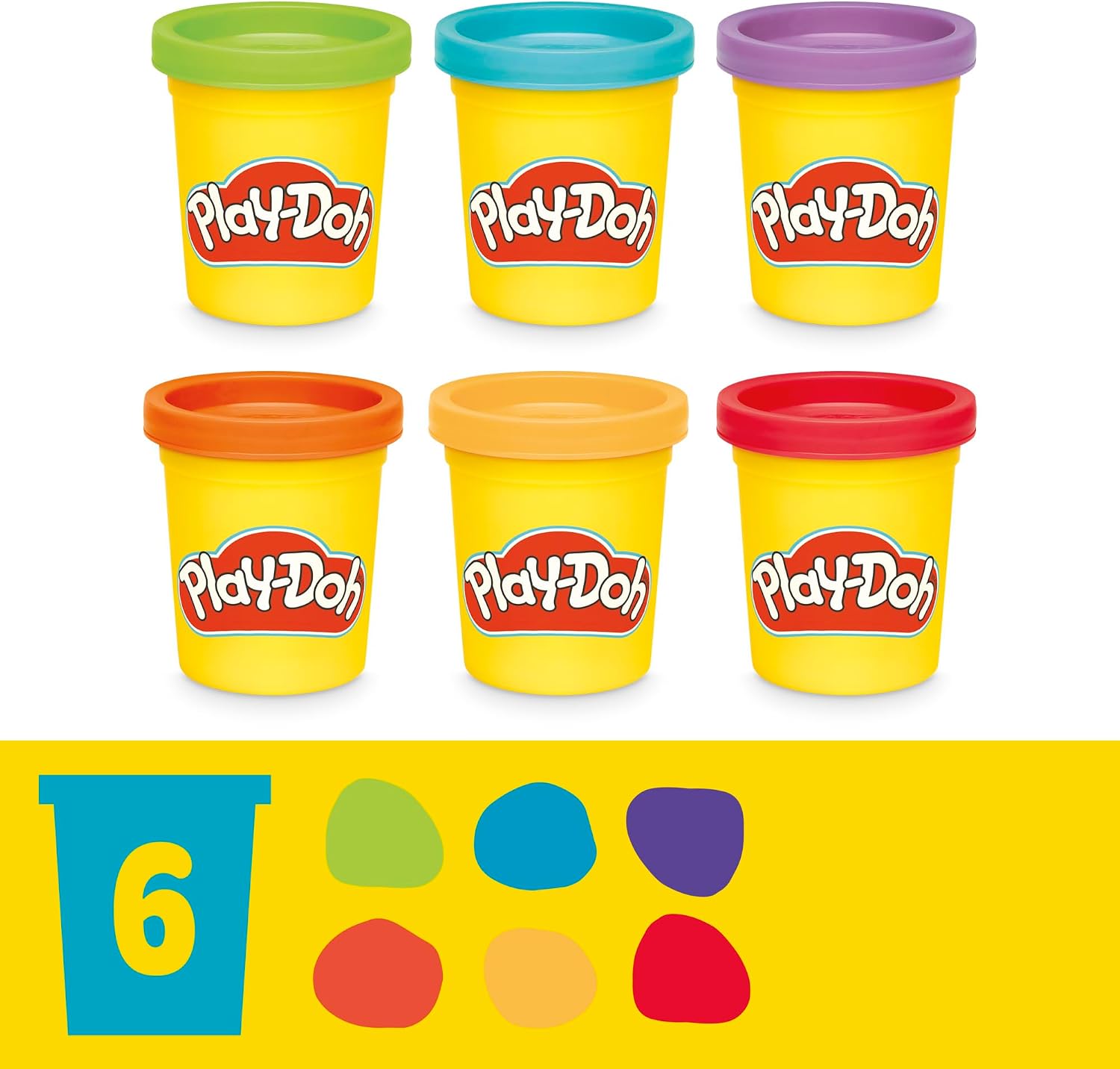 Play-Doh Colourful Dino Dinosaur Toy with Shapes and Tools, Craft Mat and 6 Colourful Tin of Clay, Craft Set and Activity for Girls and Boys and Fans of Dinos from 2 Years – Bild 11