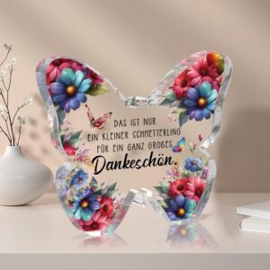 Prstenly Thank You Gifts Butterfly Acrylic Decoration