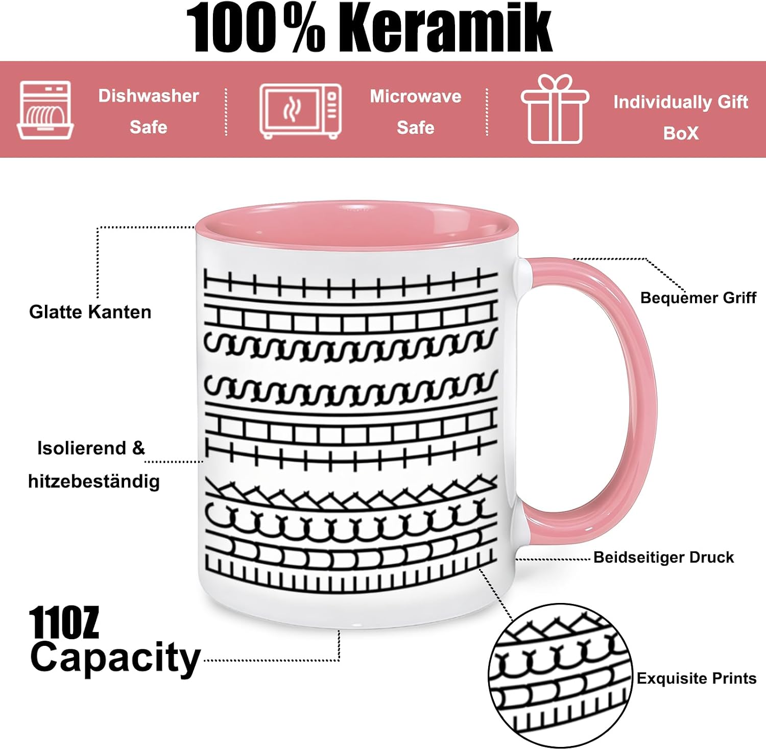 Sarcastic Office Mug with Hidden Message, 350 ml Premium Ceramic Coffee Mug, Funny Surprise Motif Mug Gift for Colleagues, Coffee Lovers – Bild 7
