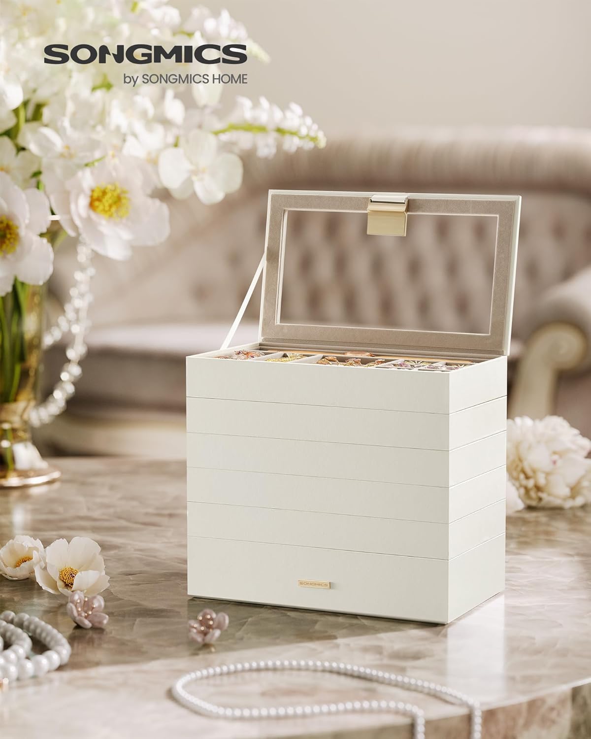 SONGMICS 6 Tier Stackable Jewellery Tray – Bild 2