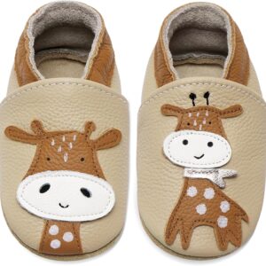IceUnicorn Crawling Shoes Baby Boys Girls First Walking Shoes Baby Soft Leather Baby Slippers Toddler Baby Shoes