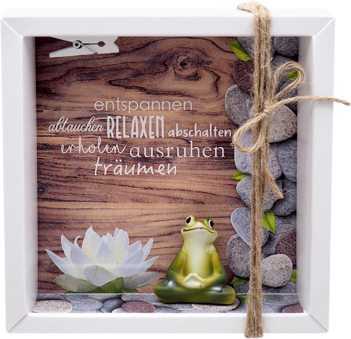 ZauberDeko Money Gift Packaging Wellness Relaxation Massage Yoga Frog Voucher Energy Frog Gift