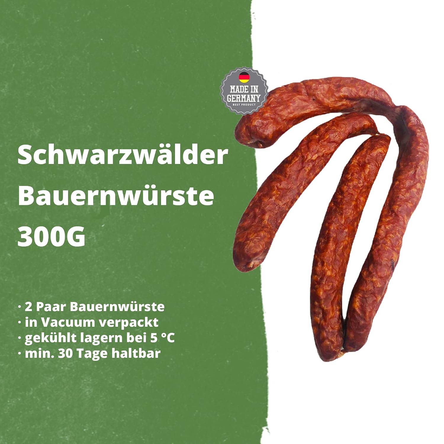 Schwarzwald Butcher Shop - Heimat Canned Sausage Set - Great Gift Package with Durable Canned Sausages, Ham, Salami, Farmer's Sausages, Old Baden Mustard - 8 Pieces – Bild 2