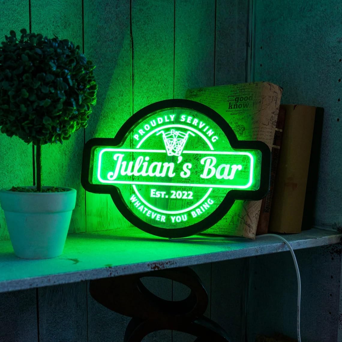 Personalised Bar Neon Sign, Personalized Bar Light Sign, Bar Light Sign, Bar Neon Light, Custom Bar LED Sign, Home Bar Neon Sign, Gift for Drinkers – Bild 2