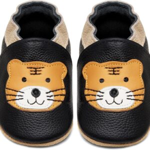 IceUnicorn Crawling Shoes Baby First Walking Shoes Boys Girls Soft Leather Baby Slippers Toddler Non-Slip Leather Shoes Baby
