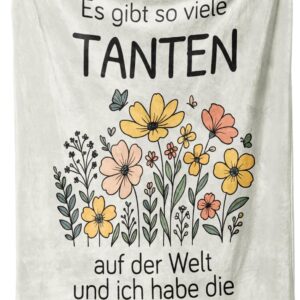 PRSTENLY Best Aunt Gift Birthday Gifts for Aunt Flannel Blanket