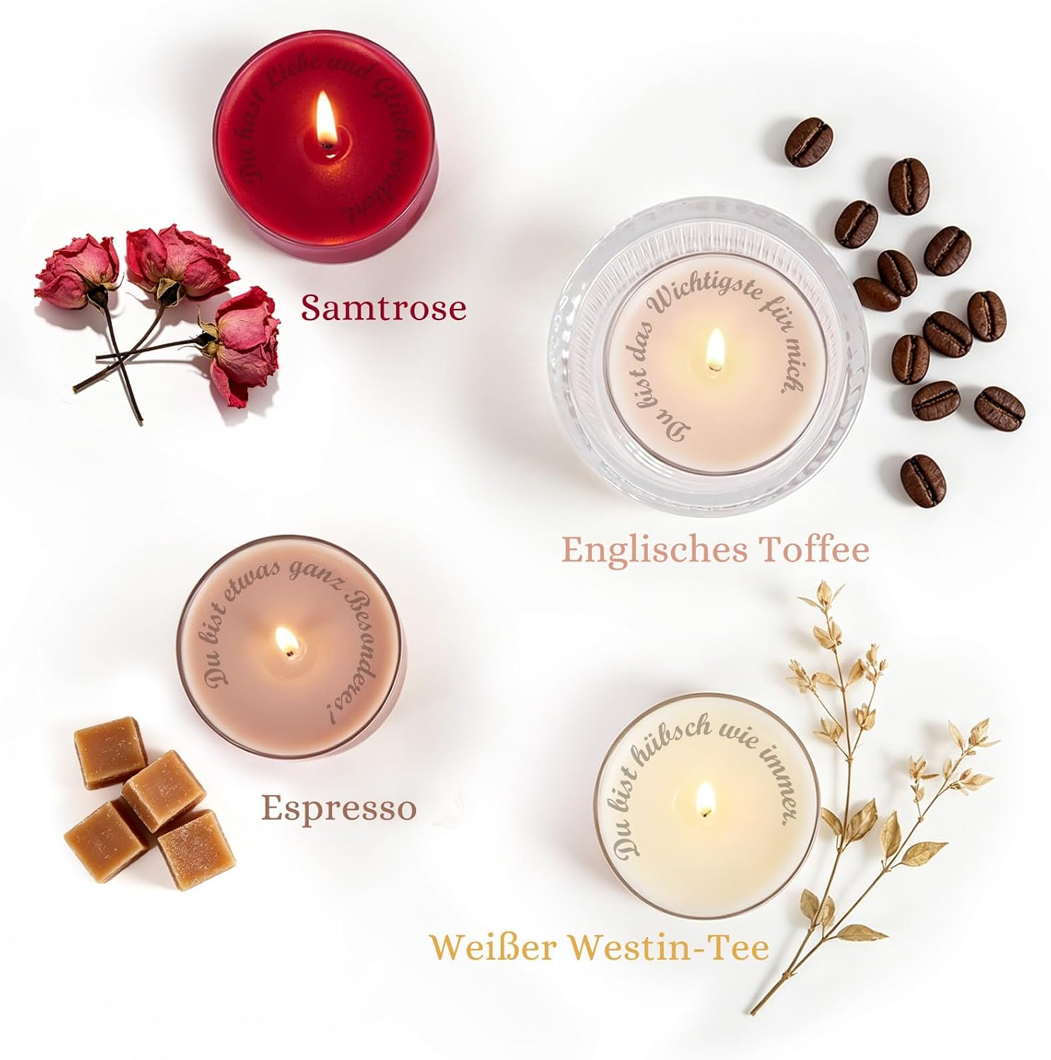 Gifts for Women Scented Candles Gift Set 12 Pieces - Hidden Message Appears When Burning, Birthday Gift for Women, Mother's Day Gifts for Mum, Best Friend Gift – Bild 4