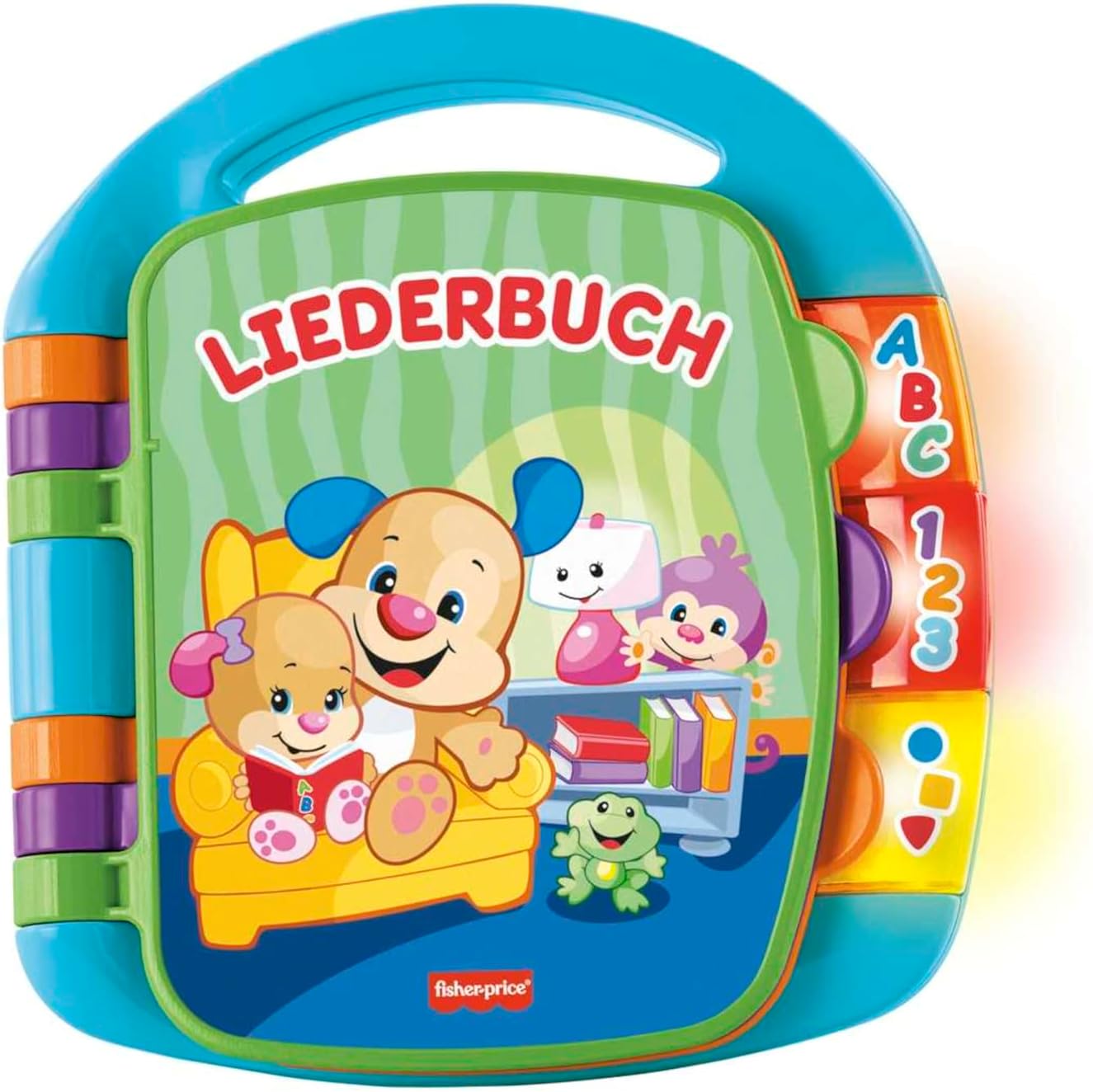 Fisher-Price Learning Fun, Songbook, Baby Music Book, Music Toy for Babies, Electronic Children's Book, from 6 Months, German Version, CDH40