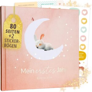 Rabano My First Year Baby Album, High-Quality Photo Album, Baby Gift
