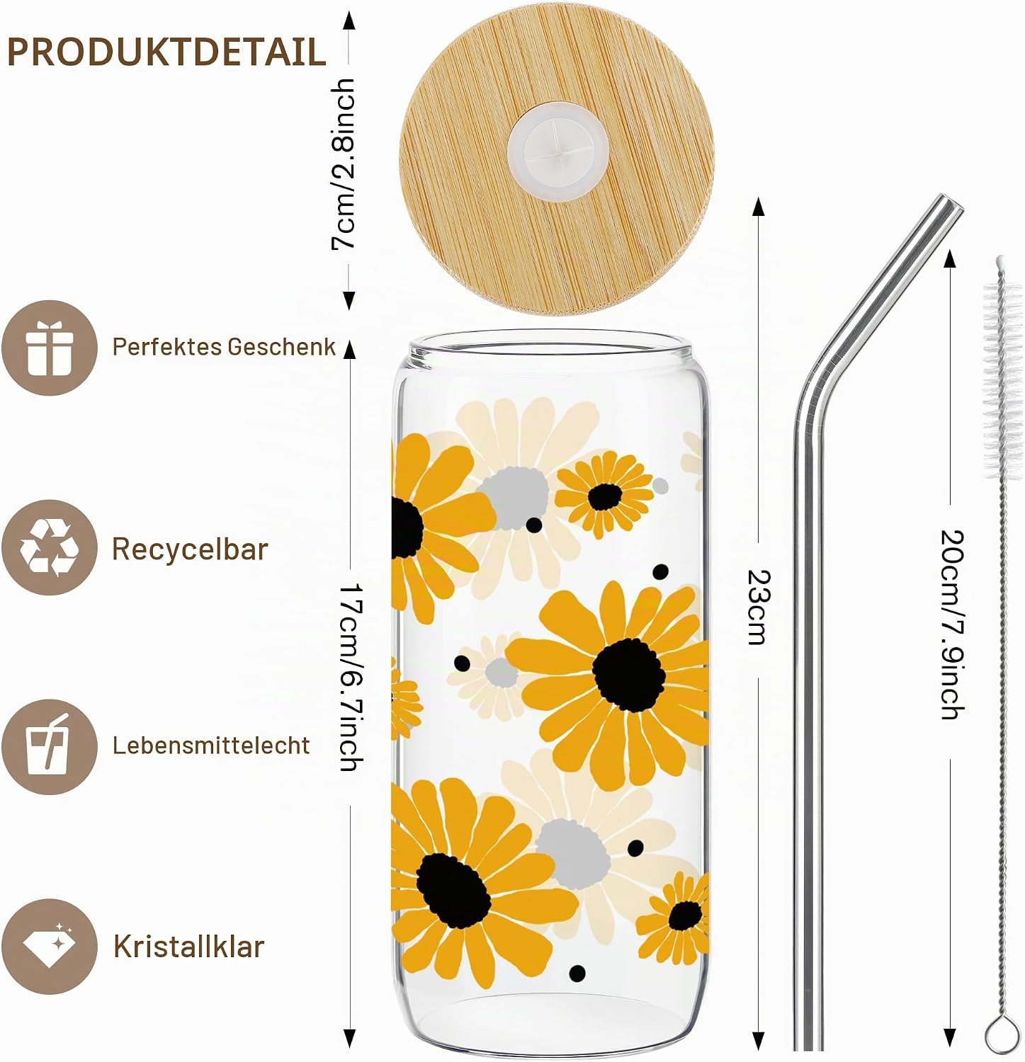 Joeyan Sunflower Gift for Women, Inspirational Gift Set – Bild 2