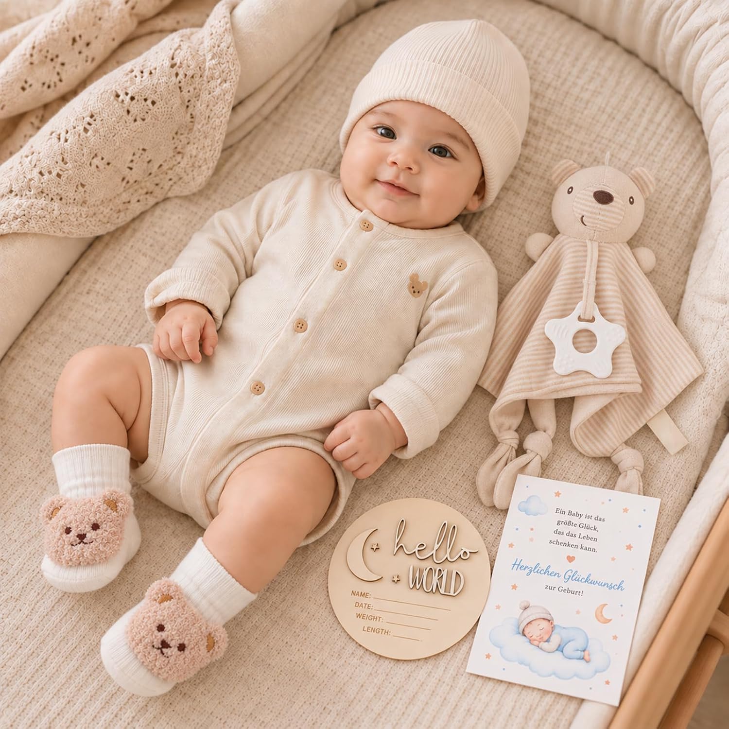 Newborn Gift 11-Piece Baby Shower Gift Box for Newborn Bear – Bild 7