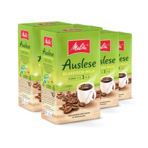 Melitta Auslese Classic Mild, Filter Coffee, Thickness 3/5, 6 x 500 g - Item Form