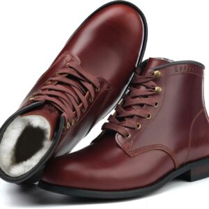 Soft Toe Men's Classic Fashion Winter Boots Cowhide Leather / Wool Lining Waterproof Leather