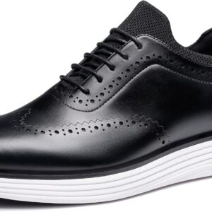 Bruno Marc Men’s Suit Shoes MaxFlex Suit Craft Casual Lace-Up Business Sports Shoes Modern Classic Size SBOX2326M-E