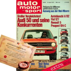 Genuine, historical car magazine from the year of birth from 1957 to 2008 – authenticity guaranteed by certificate – personalised gift for man, dad, uncle, friend, colleague