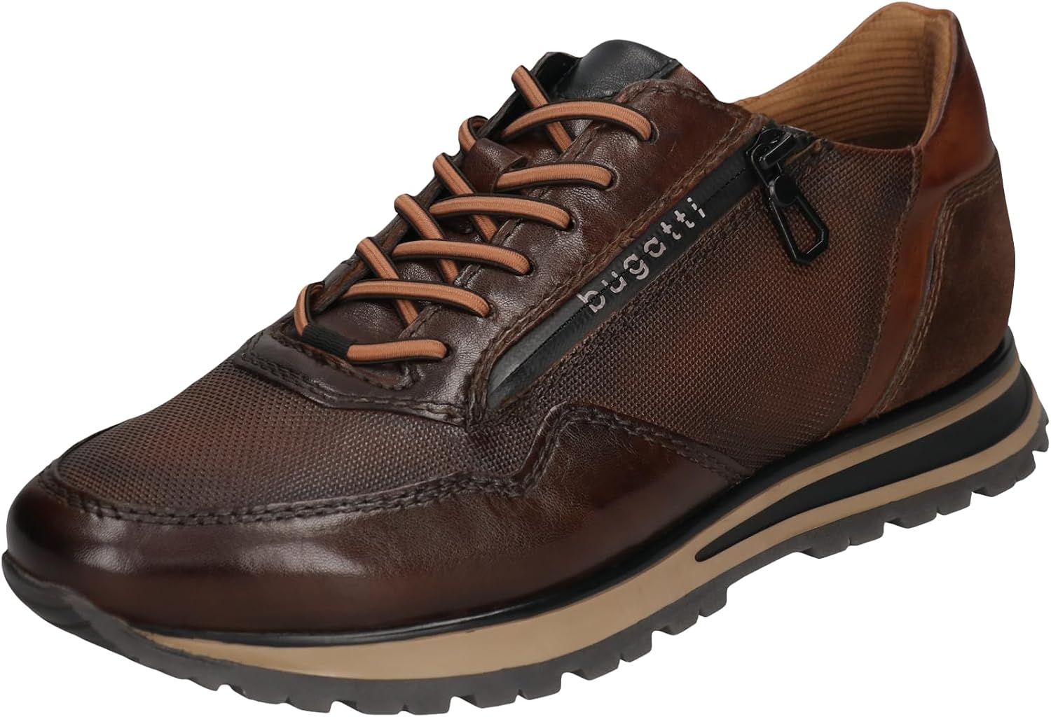 bugatti Men's Business Shoes, Men's Lace-Up, Interchangeable Footbed
