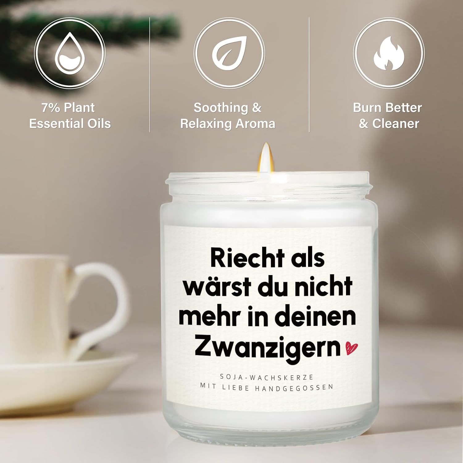 Craftique 30th Birthday Women, Soy Wax Candle – Bild 4