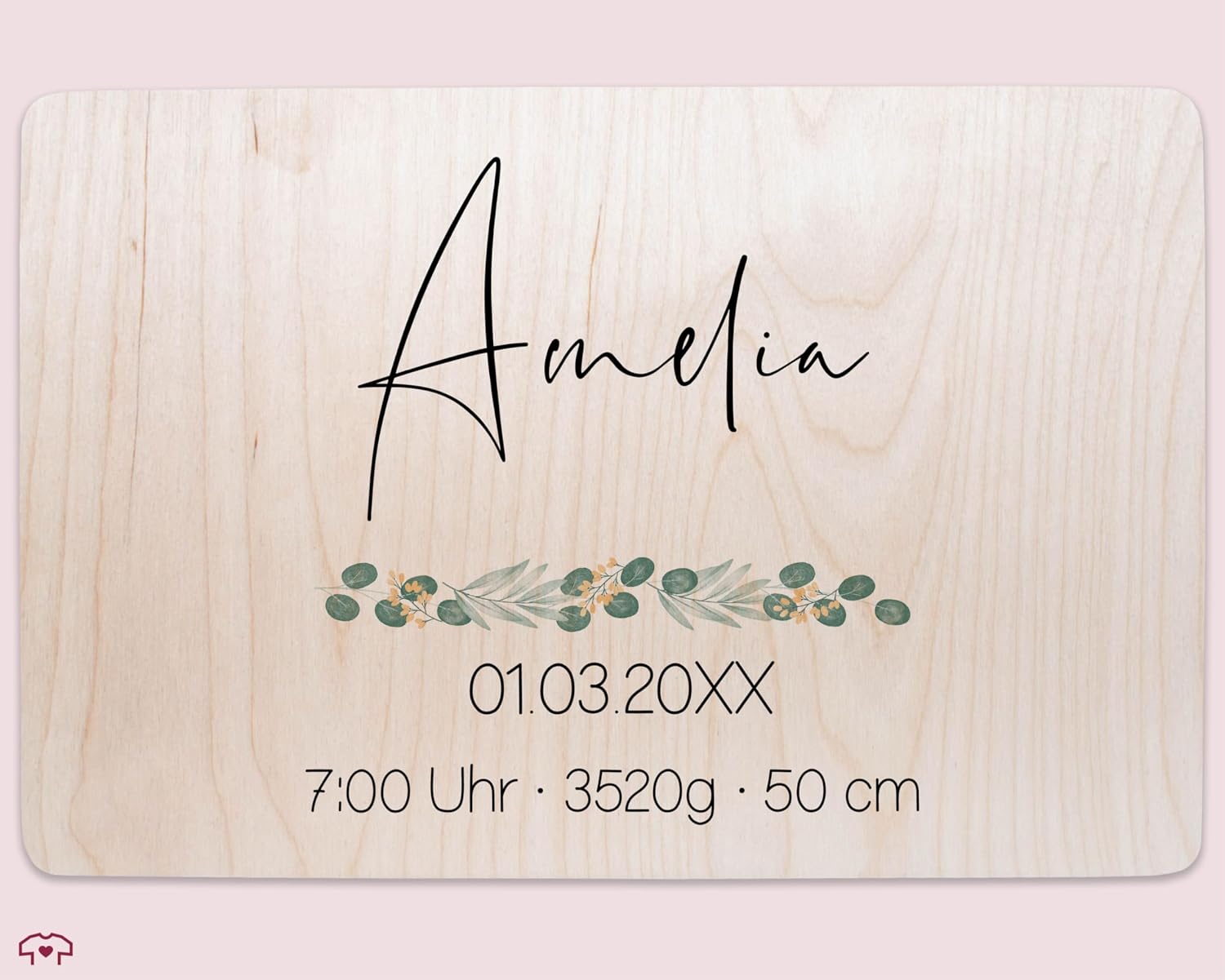 Shirtracer Keepsake Box Baby Personalised Branch Name – Bild 2