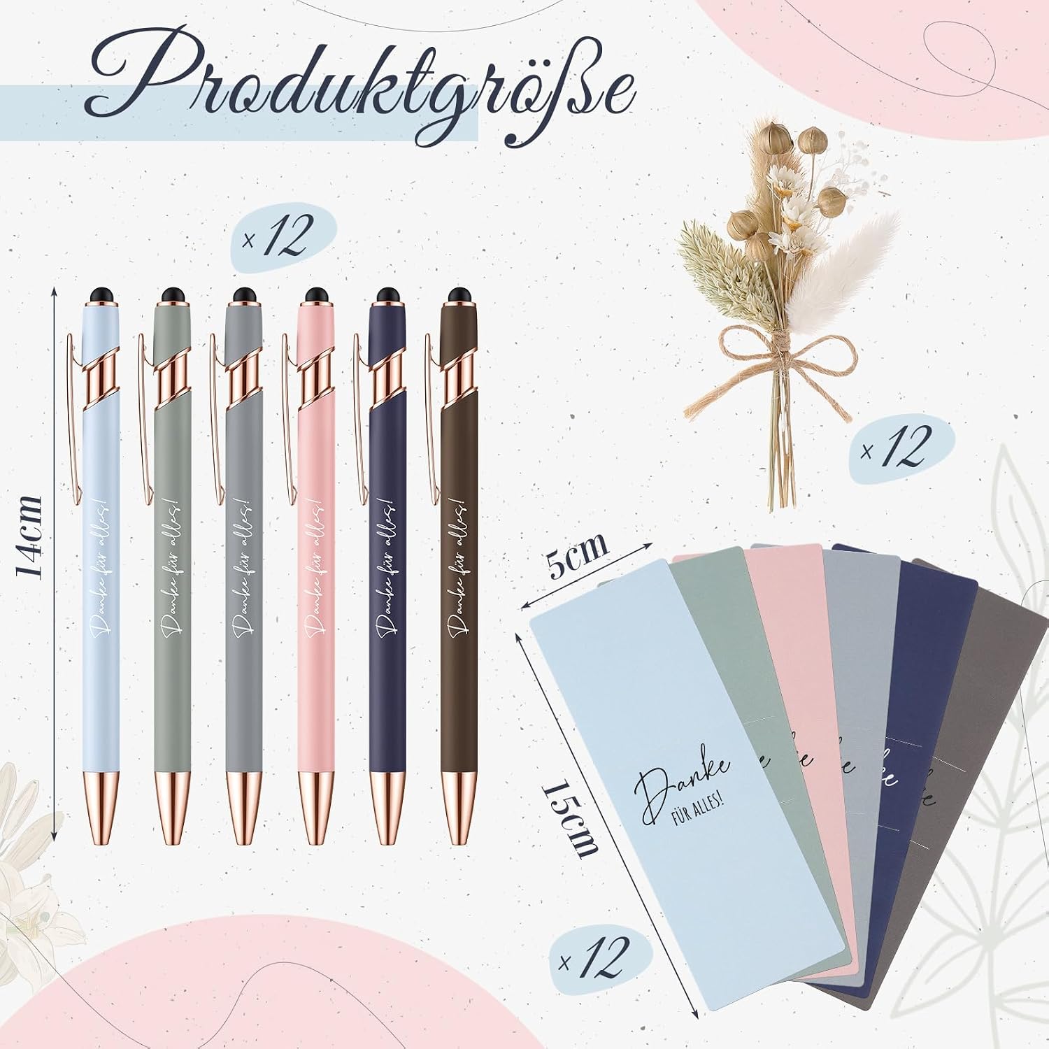 Hestya Set of 12 Thank You for Everything Gifts for Colleagues Teacher – Bild 2
