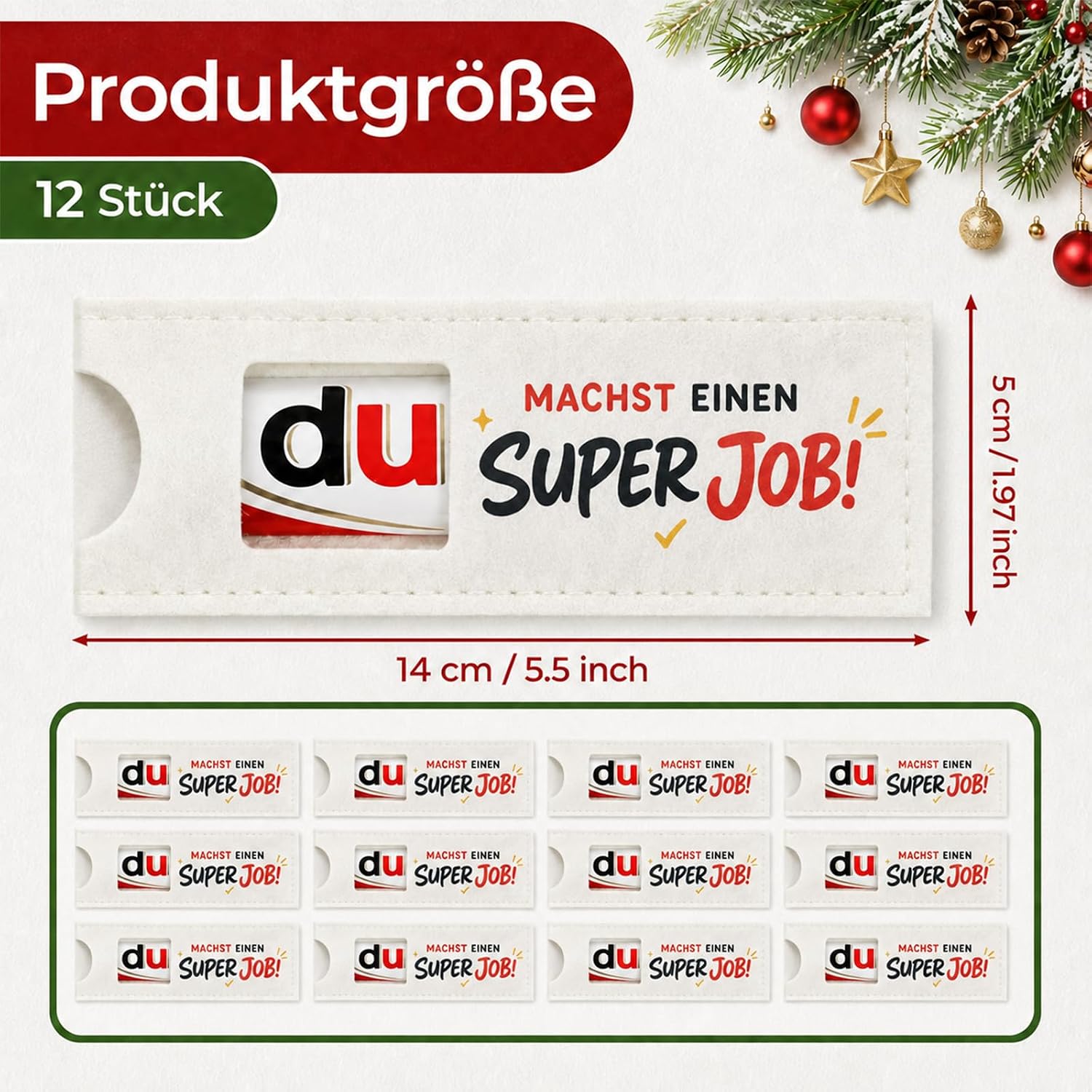 Employee Christmas Gifts, Pack of 12 Chocolate Packaging for – Bild 2