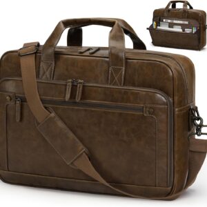 RAINSMORE Work Bag Men's Waterproof Briefcase Men's Teacher Bag Messenger Bag