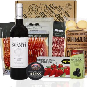 Gift Box with Crackers from Mallorca, detapasbox Mallorca Gift with Spanish Specialities