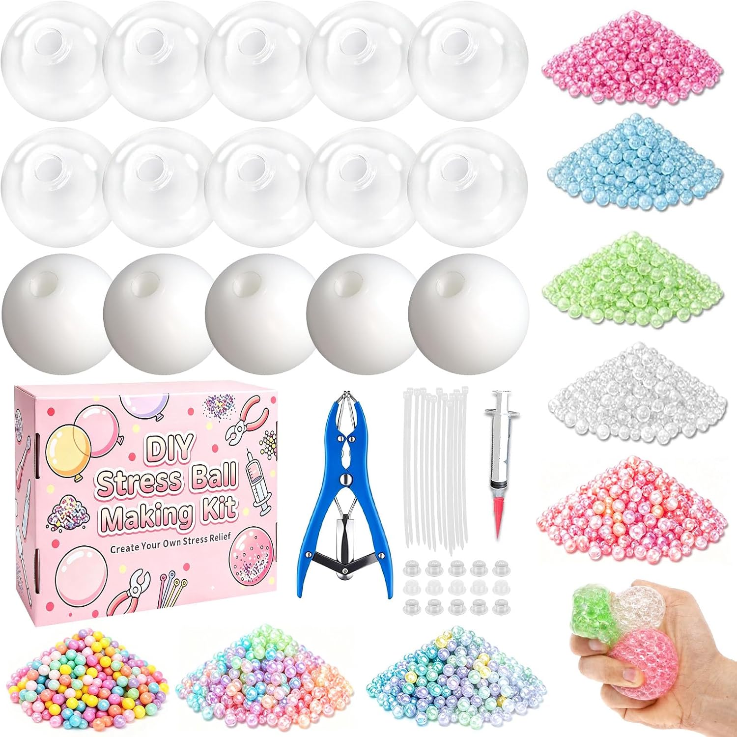 Squishy DIY Set, Stress Ball Squishy Set for Adults