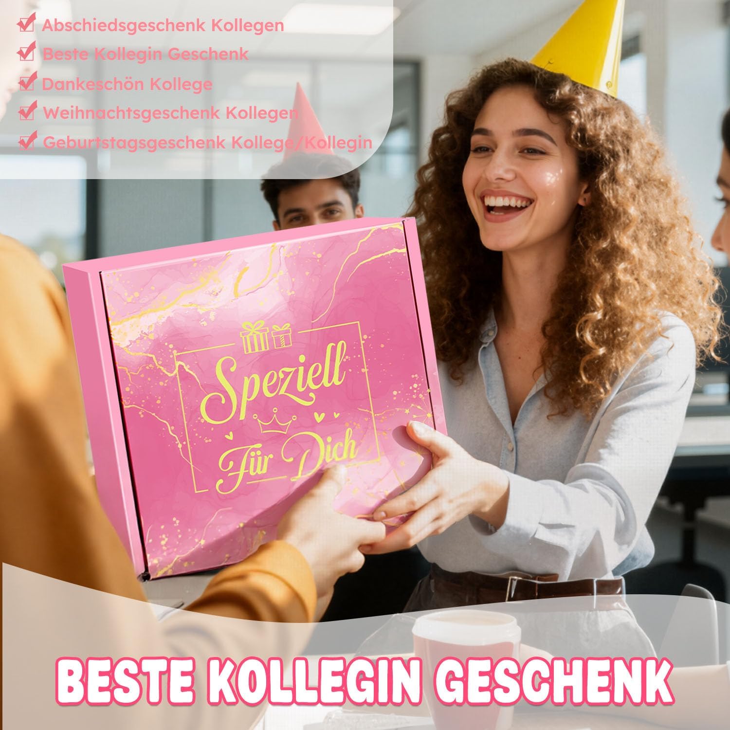 Giftota Farewell Gift for Colleague, Personal Gift for Colleague, Pink Wellness Gift Box with Thermal Mug, Gift Idea for Birthday or Farewell Gift for Women – Bild 2