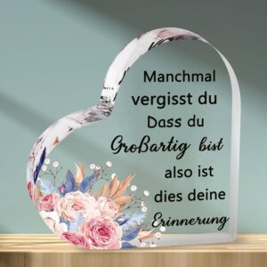 PulangRen Gifts for Women, Birthday Gift for Women, Christmas Gifts for Women, Engraved Inspirational Acrylic Plaque, Best Friend Gifts for Girlfriend, Sisters, Colleagues