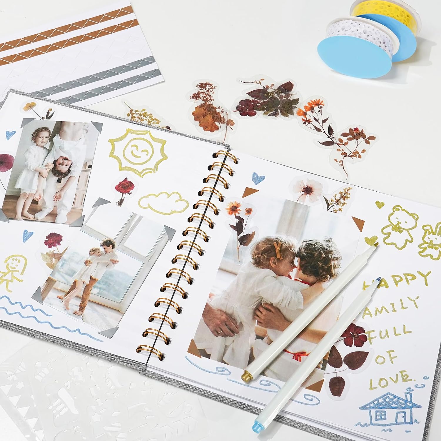 Vienrose DIY Photo Album 8" x 8" Linen 40 Pages – Bild 2