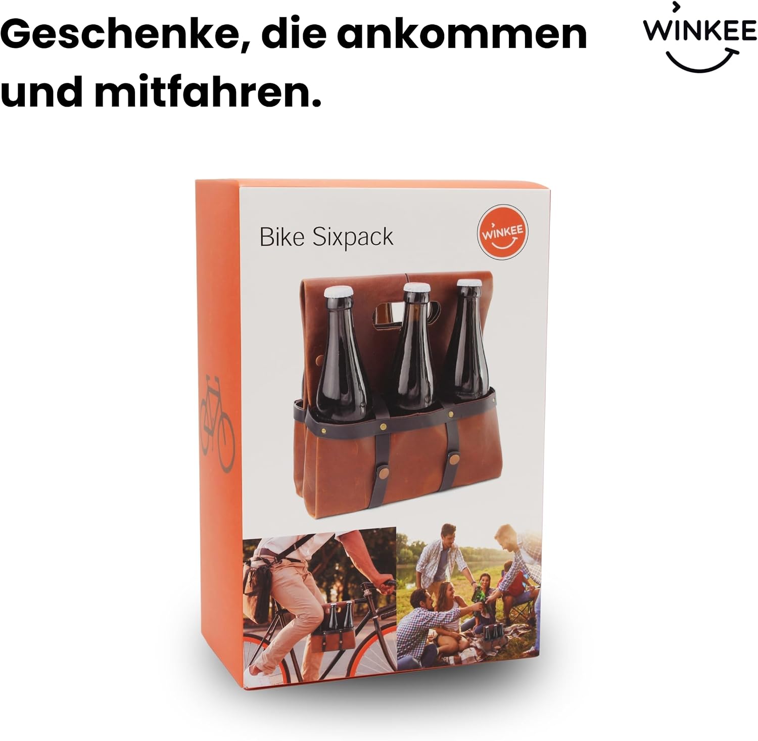 Winkee - Bicycle Six Pack - Men's Handbag for Bicycle I Funny Gifts for Men I Beer Gift for Men I Father's Day Gift I Camping Accessories – Bild 6