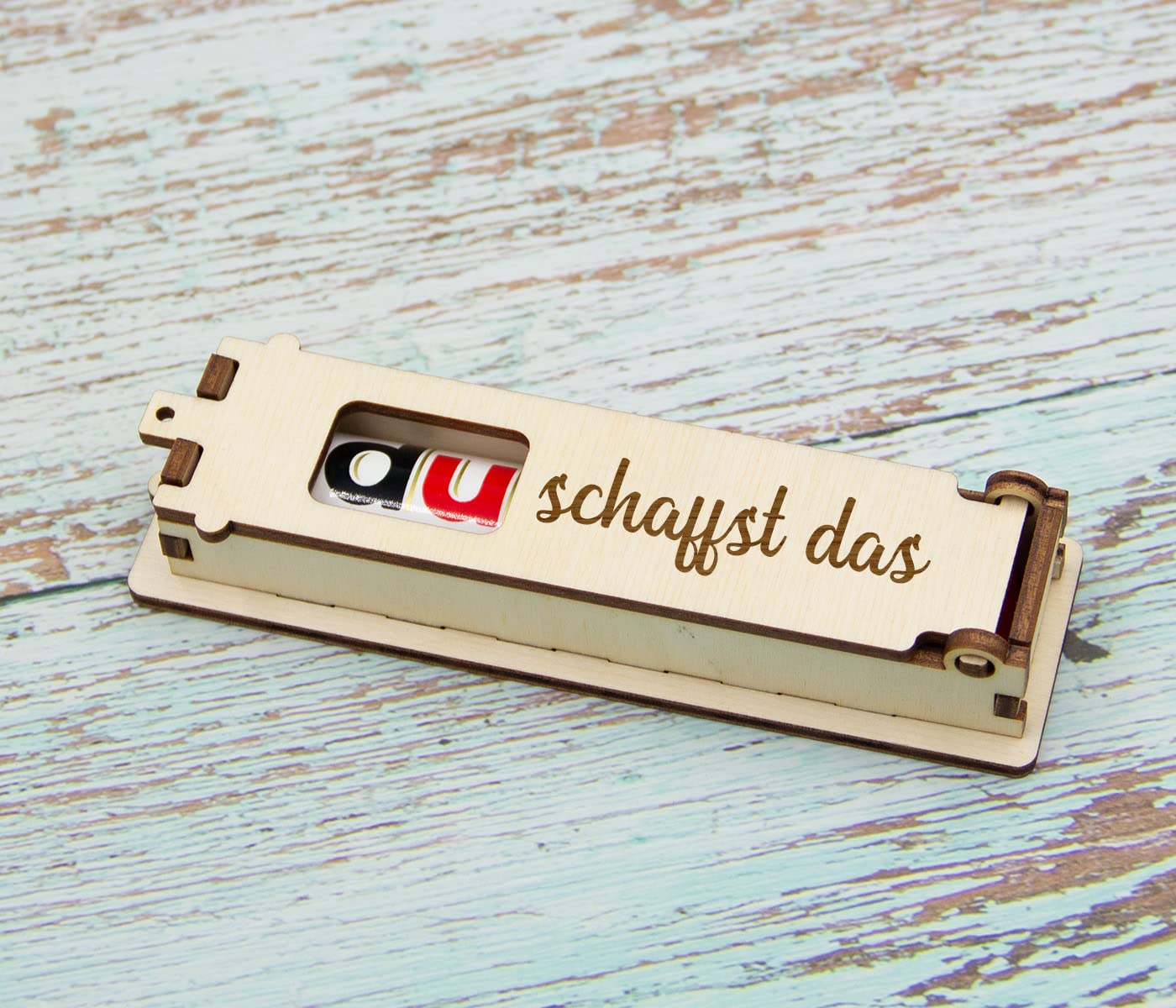 Engraved Wooden Chocolate Bar Gift Box - Gift Idea and Surprise Box for Duplo - Personalised with Engraving - Wooden Box for Sweets - Creative Gift for Sweet Lovers – Bild 6