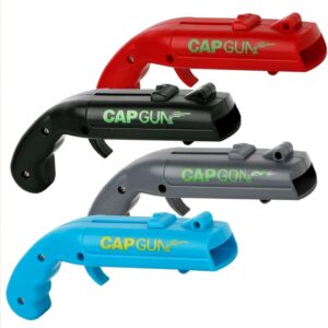 Pack of 4 Cap Gun Bottle Opener Gun, Funny Shot Bottle Opener, Beer Gifts for Men, Bottle Opener Funny for Party, Bar & Home Shooter, Bottle Cap Games