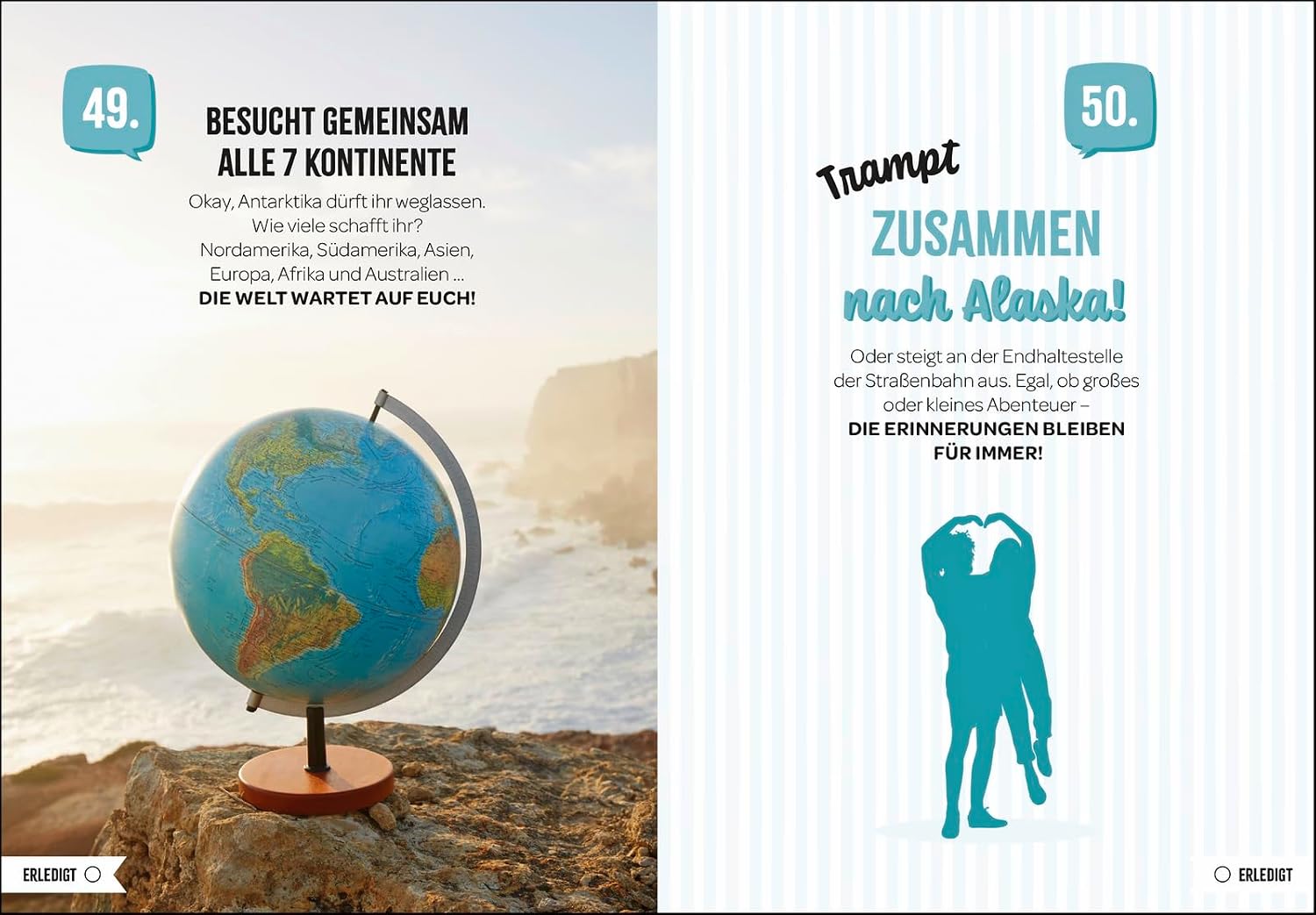 100 Dinge, die jedes Paar einmal tun sollte: Abwechslungsreiche Bucketlist-Ideen für abenteuerlustige Paare. Geschenk zur Hochzeit, zum Jahrestag oder einfach so – Bild 5