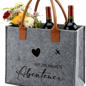 Ysound Gifts Women Felt Bag, Felt Shopper Bag for Woman Man