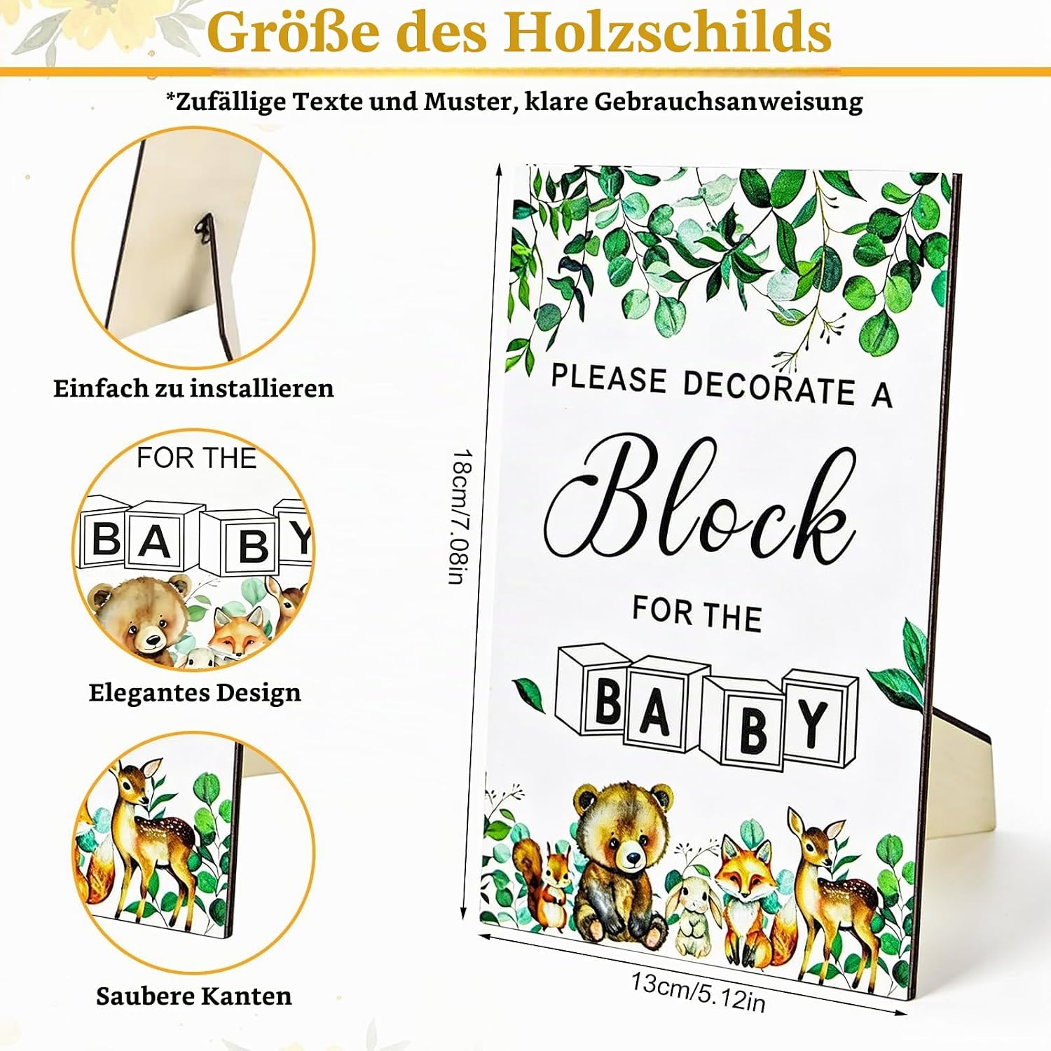 143-Piece Baby Shower Games Set for Baby Shower Games & Gender Reveal – Bild 3