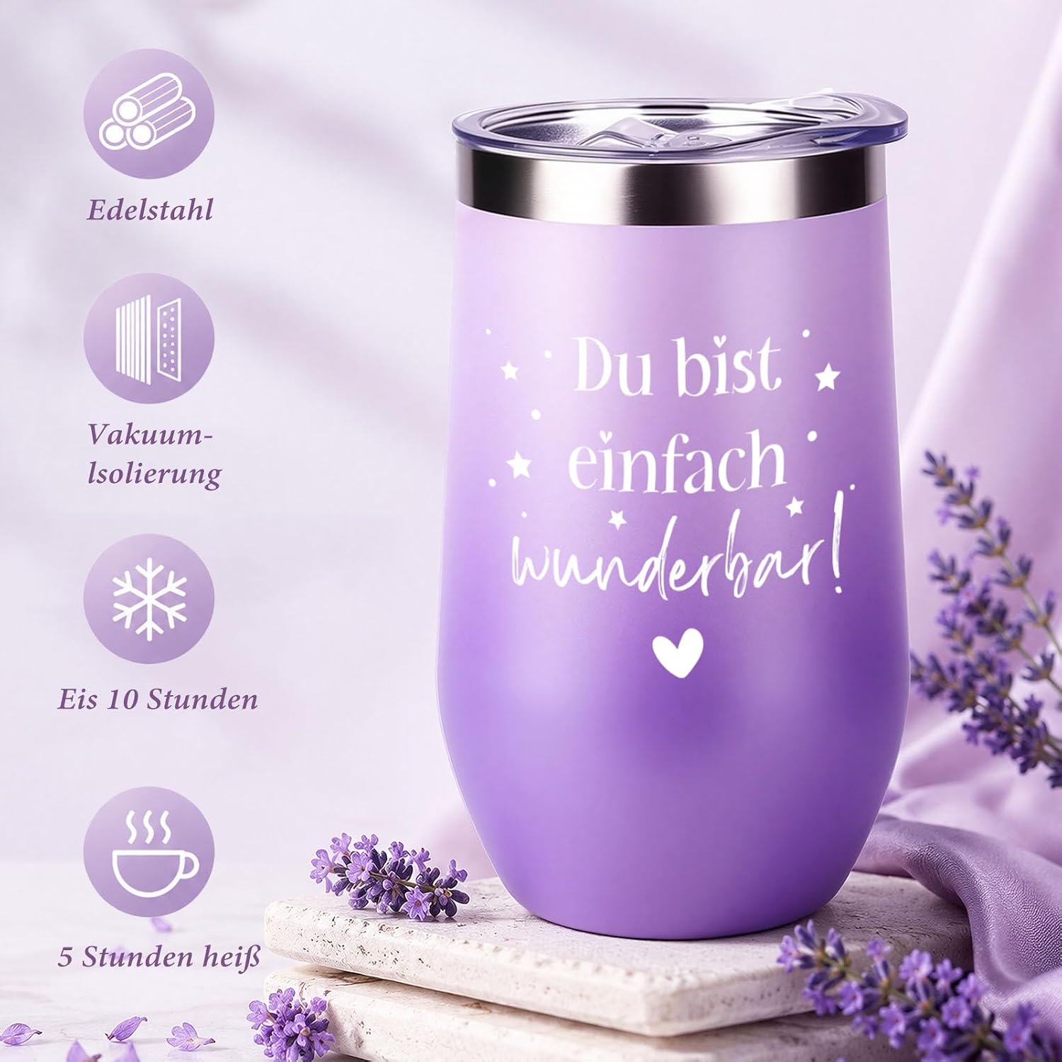 TUZELIYA Gifts for Women, Gift Idea for Women, Inspirational Gift, Girlfriend, Birthday, Valentine's Day, Mother's Day, Christmas Day, Gift for Mum, Sister, Best Friend (Purple) – Bild 3