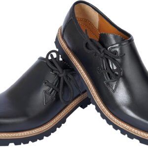 German Wear Haferlschuhe Traditional Shoes Made of Smooth Leather Original Handmade