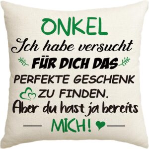Artoid Mode Gift for Uncle Cushion Cover, 45 x 45 cm, Best Uncle Birthday Gifts from Nephew Niece Father's Day Cushion Decorative Cushion Cover Cushion Decoration