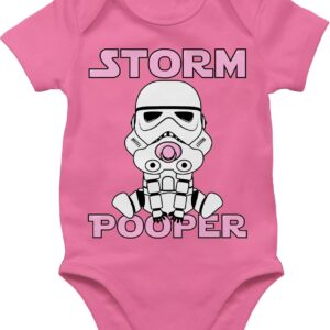 Shirtracer - Baby Body Kurzarm - Sprüche - Storm Pooper I