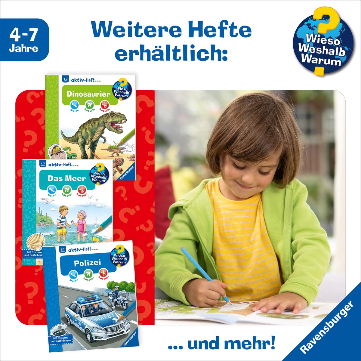Wieso? Weshalb? Warum? aktiv-Heft - Weihnachten (Malen, rätseln, basteln ab 4 Jahre - mit Stickern und Bastelbogen) – Bild 7