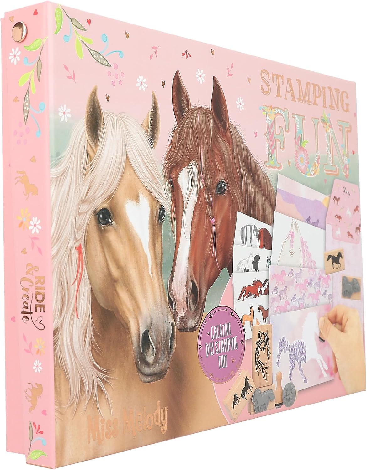 Depesche Miss Melody Stamping Fun 12128 Creative Set for Designing Cards and Letters Including Paper, Envelopes, Stamps, Stickers and Much More – Bild 2