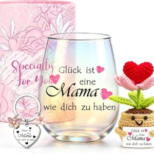 Gifts for Mum Wine Glasses Mother Birthday Gift for Best Mum